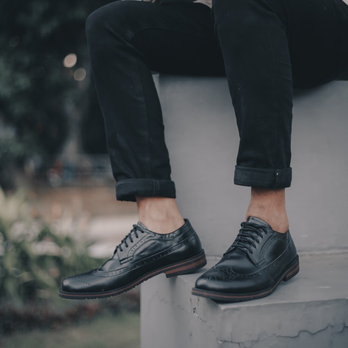 Dresto- Sepatu Formal Kulit - Vigos Alpha Black