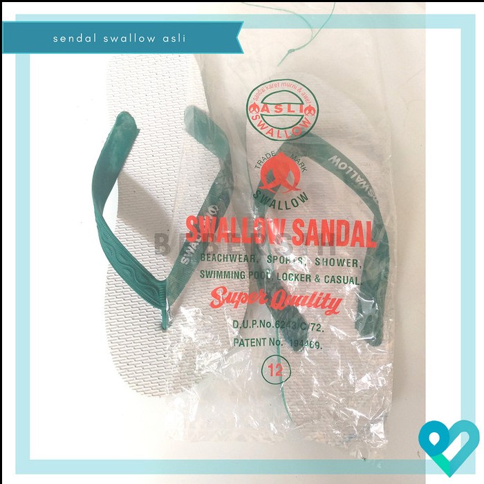 Dresto- Sandal Jepit Swallow Asli Size Besar / Sendal Swalow Original