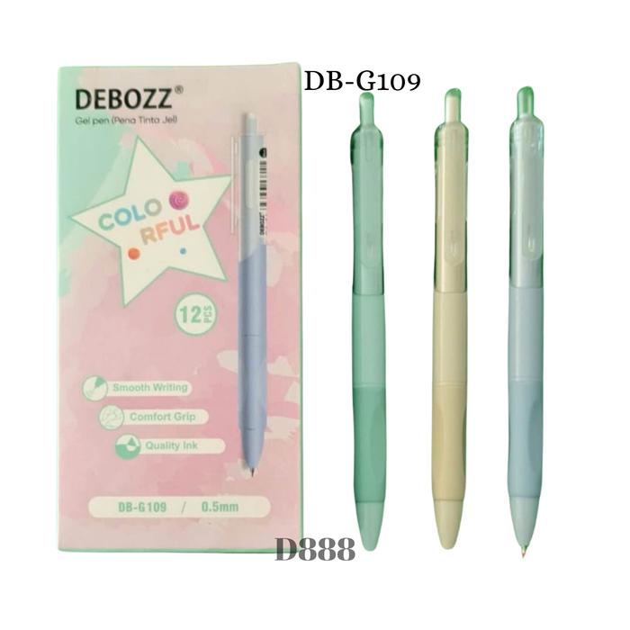 

Bolpen Cetek Debozz Klik 0.5mm Colorful Macaroon (per lusin) perlengkapan sekolah *