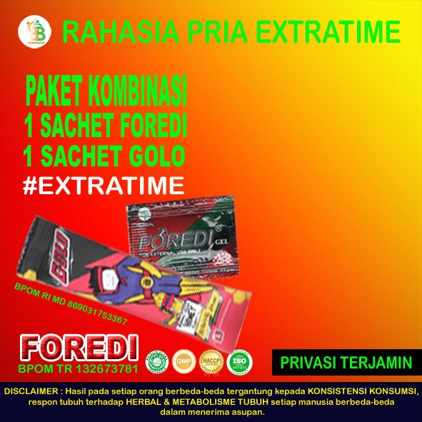 FOREDI & GOLO Obat Kuat Pria Stamina Tahan Lama Asli Original
