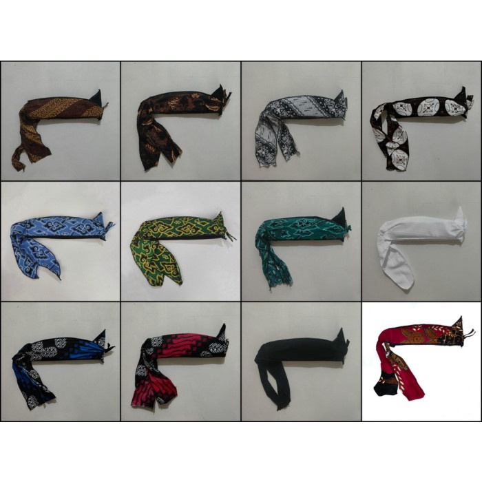 Cap- Ikat Kepala Tradisional Batik Sunda Ikat-Sunda Bolong