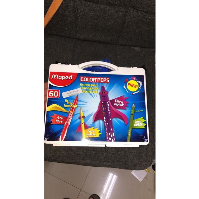 

------] maped coloring extravaganza isi crayon 36 warna, pensil 24 warna( 12 pensil bulak balik)