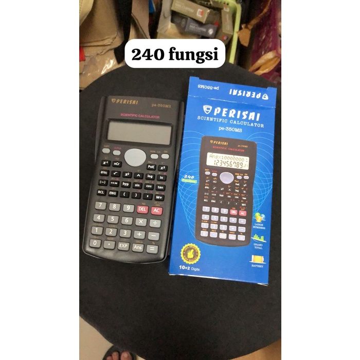 

{{{{}}] kalkulator scientific ms 350 perisai warna hitam baterai lr 1130 2 buah tombol karet nyaman