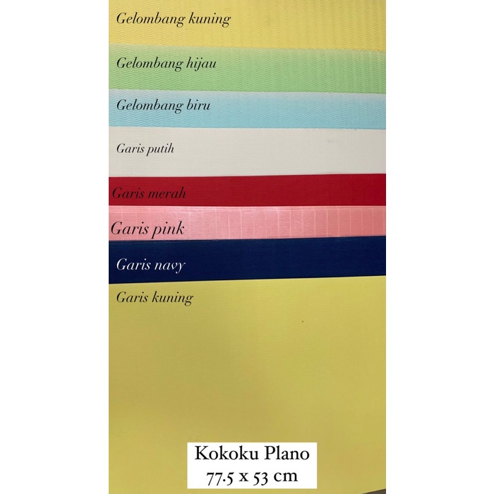 

paling diminati] kertas prakarya kokoru plano ukuran 77.5 x 53 cm sisa import brazil
