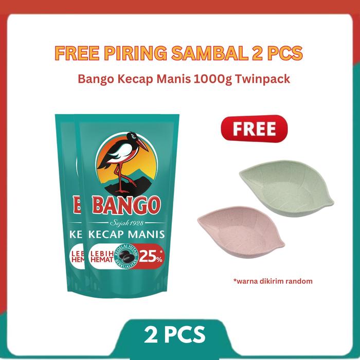 

[FREE PIRING SAMBAL 2PCS] Bango Kecap Manis 950g Twinpack