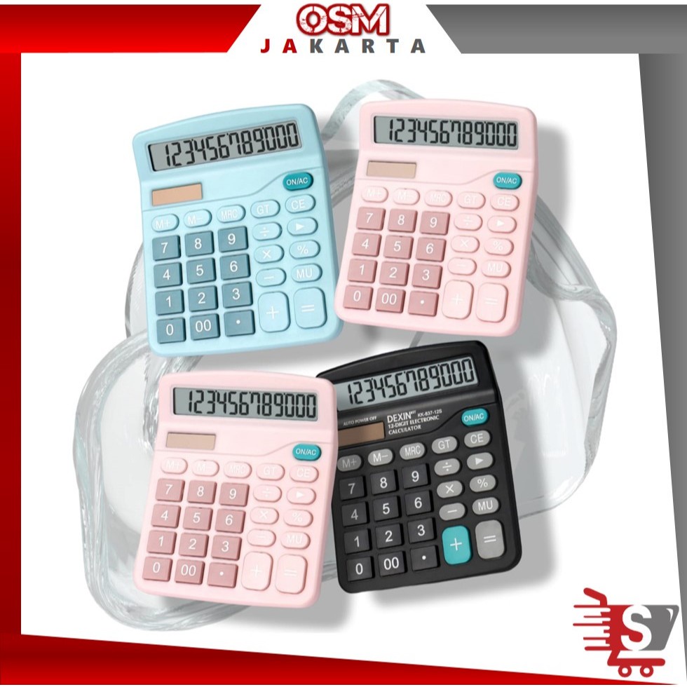 

OSM JKT 6257 Kalkulator 12 Digits Macaron / Kalkulator Simple Macaron / Kalkulator Dagang Simpel /