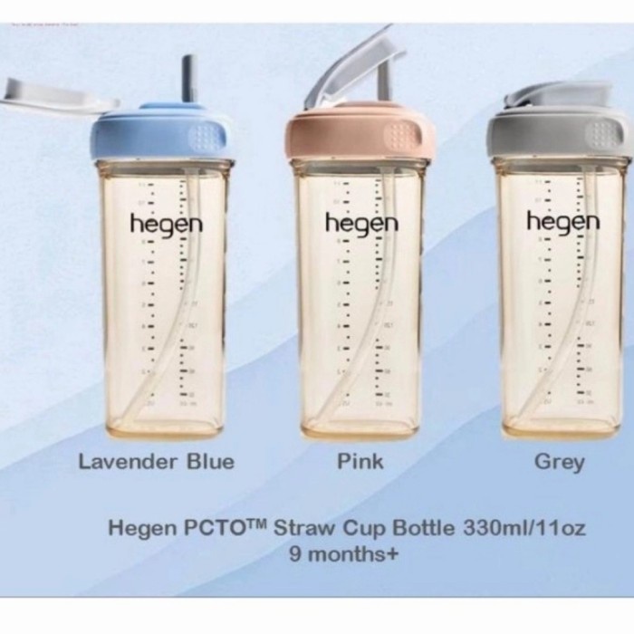 NEW Hegen Bottle Straw Cup 330ml / Hegen Botol Minum / Hegen Botol Susu