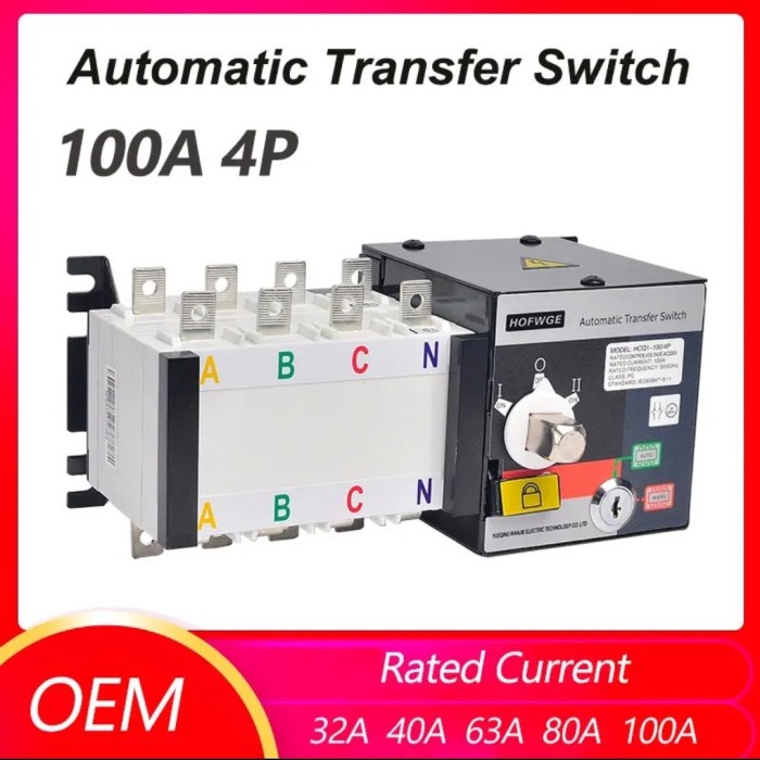 Menarik Ats Automatic Transfer Switch 4P 100Ampr