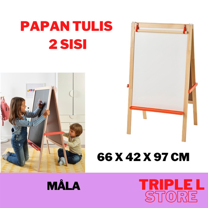 

Ready Papan Tulis Anak 2 Sisi Whiteboard Blackboard Bolak Balik 2 In 1 Ikml