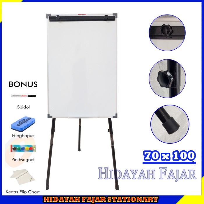 

Ready Papan Presentasi - Papan Jepit - Flipchart 70 X100
