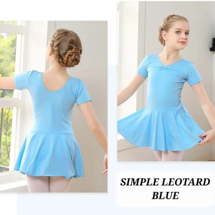 POTONGAN HARGA SIMPLE LEOTARD BAJU BALET GYMNASTIC SENAM ANAK REMAJA IMPOR KOSTUM SO3