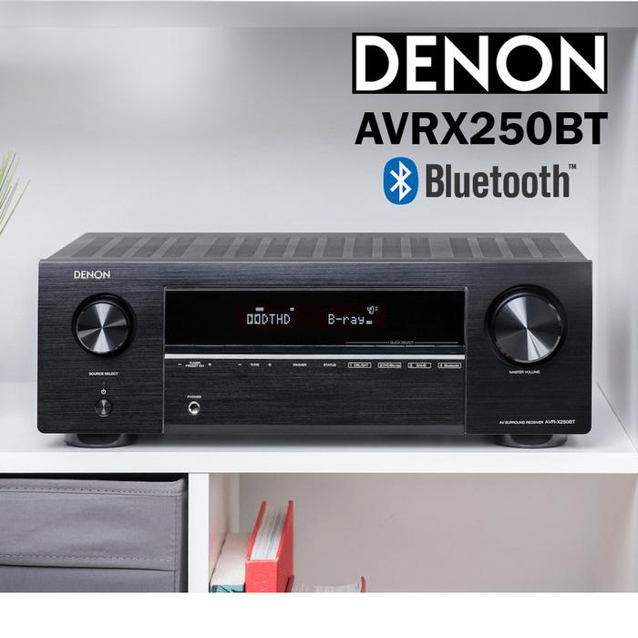 Paling Laris Denon Avr X250Bt Av Receiver 5.1 Ch Avr X250 Bt Bluetooth Avrx 250 Bt