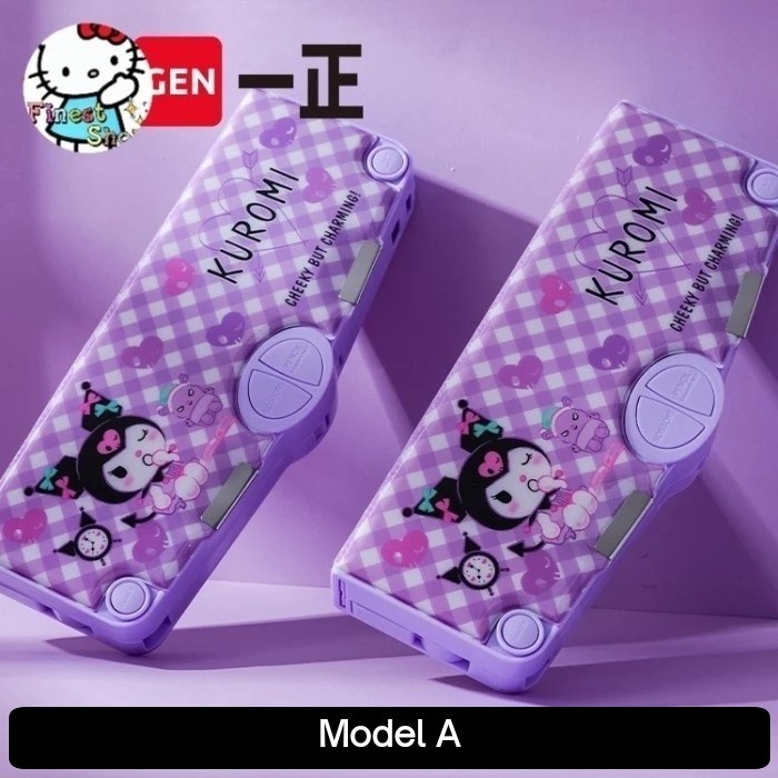 

Ready Tempat Pensil Sanrio Magnetic Pencil Case Kuromi Kotak Pulpen Mekanik