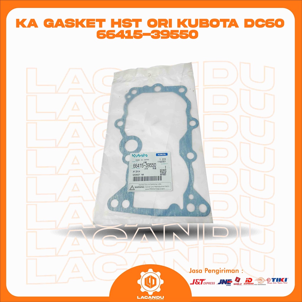 KA GASKET HST ORI KUBOTA DC60 66415-39550 FOR COMBINE HARVESTER LACANDU PART