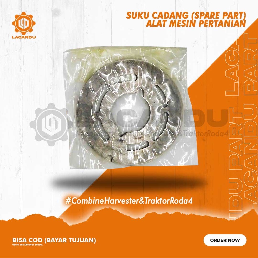 PLATE VALVE HST ATAS 32721-35333 DC 60 KUBOTA - PLATE KUNINGAN HST - PELURU METIK- COMBINE HARVESTER