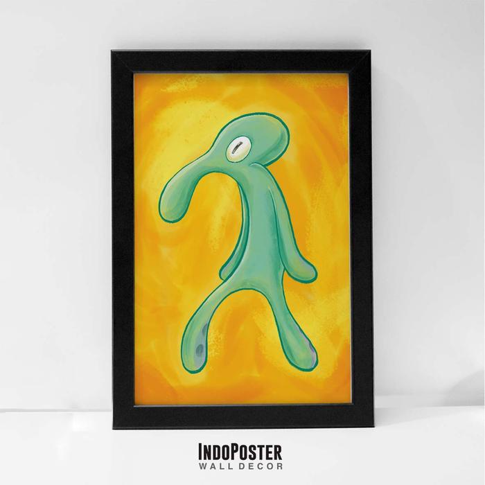 (Expert) Poster Hiasan Dinding - IP155 Squidward Painting
