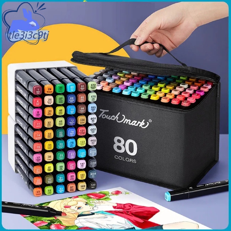 

Spidol Sketsa Umum 80 Warna General Marker Set Animation Markers/Marker 80/60/48/24/12 Warna Dw05