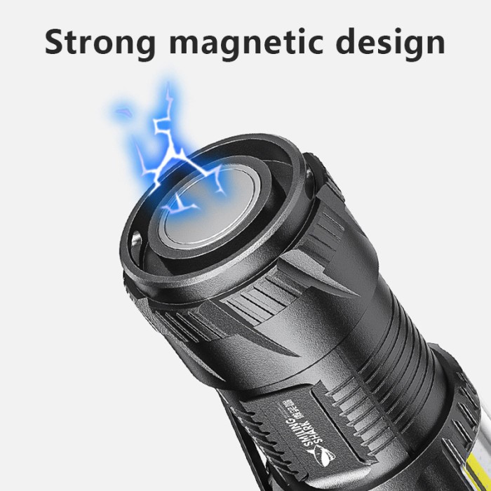 TOP SENTER SMILING SHARK SD1026 SENTER MINI 3X LED T20 KEYCHAIN MAGNET -