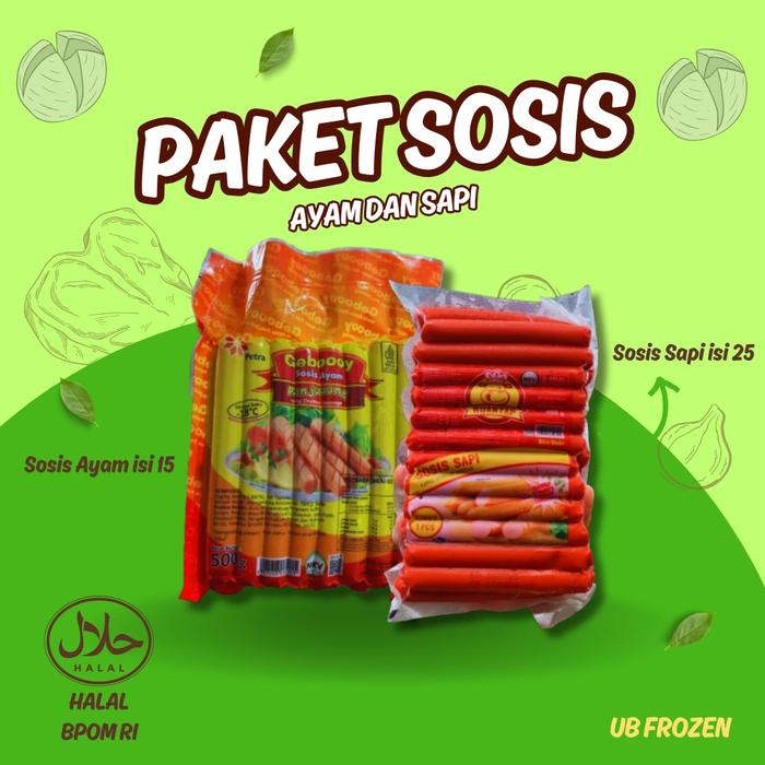 

Kuliner.Kita Paket Sosis Sapi + Ayam (Dapat 2Pack) Food