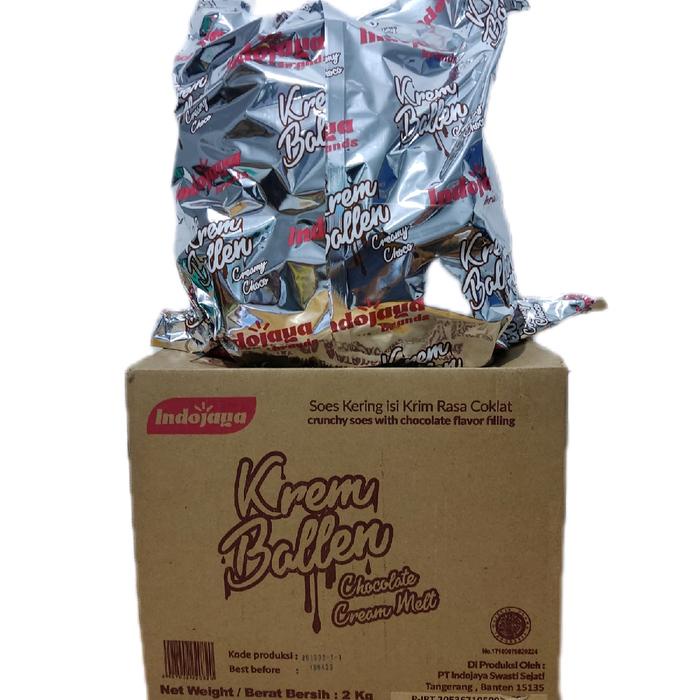 

Kuliner.Kita Indojaya Krem Ballen Cream Melt Soes Kering 1 Dus Isi Cokelat (2 Kg) Free Bubble Wrap