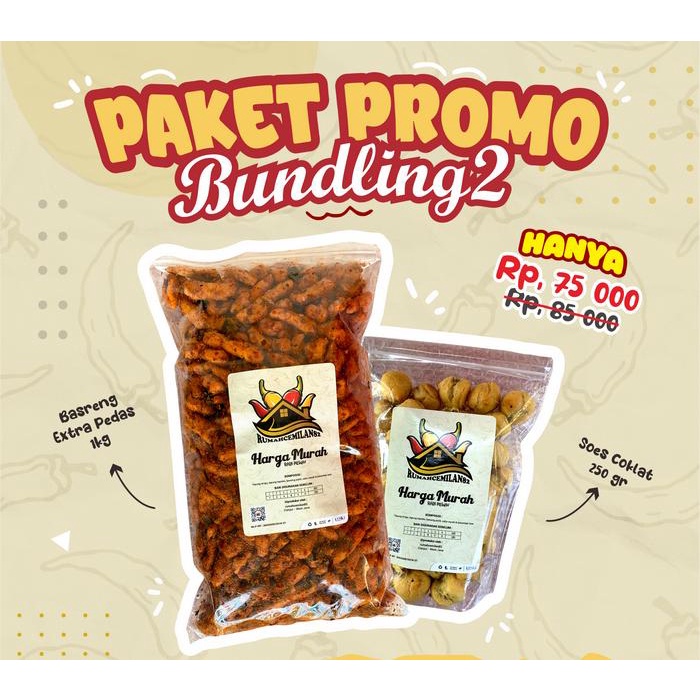 

Kuliner.Kita 2 (Basreng 1 Kg + Soes 250 Gr)