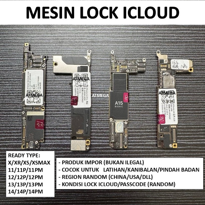 MESIN IP LOCK ICLOUD ID LOCK XR XS XSMAX 11 12 13 14 PRO MAX FULLSET ATAS BAWAH