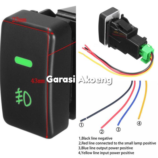 Switch Saklar Foglamp Honda Brio CRV Civic Freed HRV Jazz Mobilio
