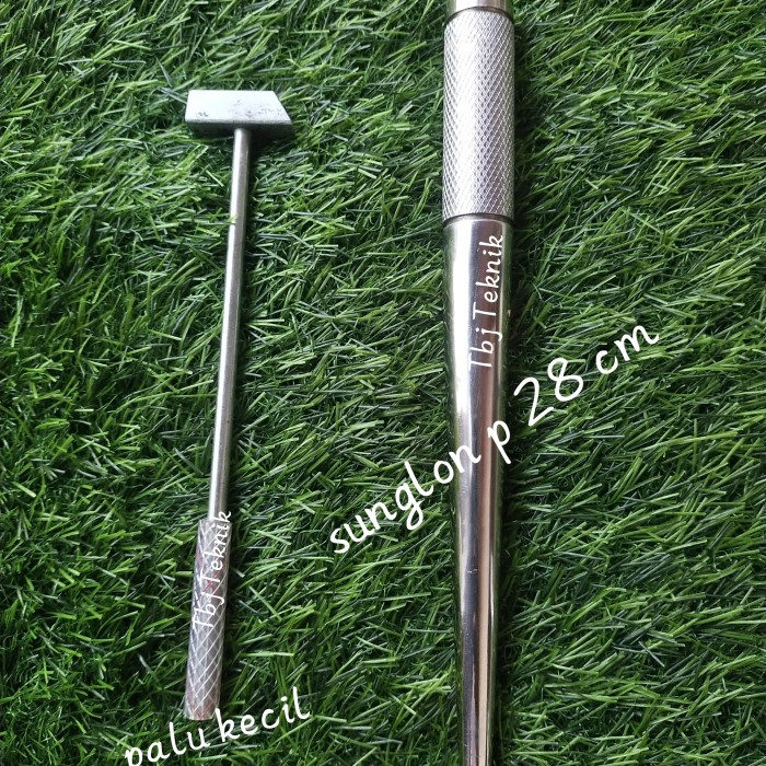 sunglon besi+palu kecil alat ukur cincin