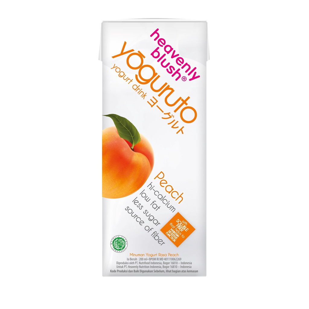 

Heavenly Blush Yoguruto Drink Peach 180 gram