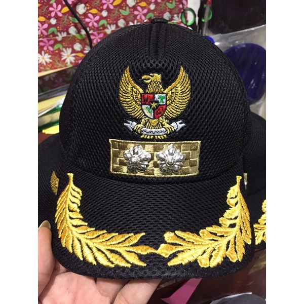 topi lurah jaring/topi kades double mes/topi jaring kades/lurah/topi pilkep lurah