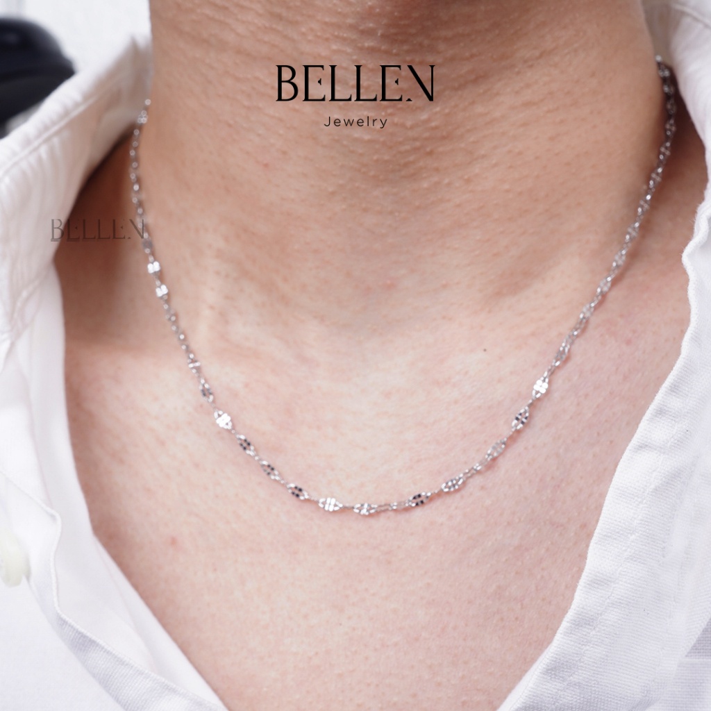 Bellen Kalung Titanium Pria / Kalung Silver Pria 45 CM - Evia