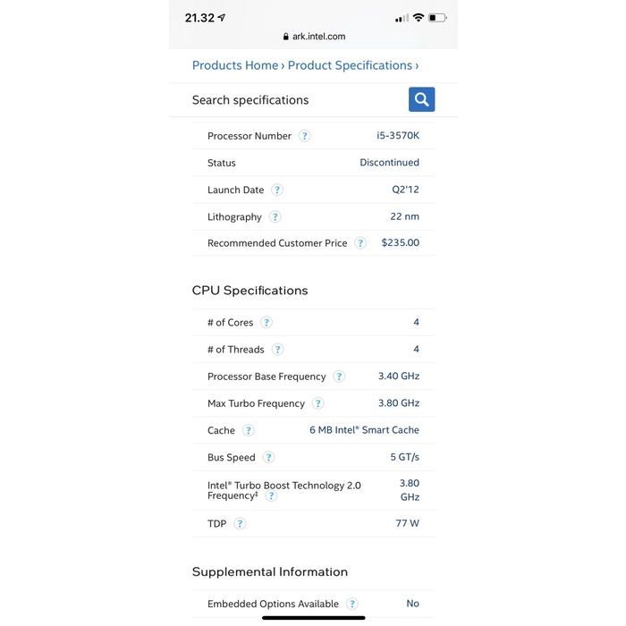 [Expert] PROCESSOR INTEL CORE I5 3570K + FAN INTEL LGA 1155