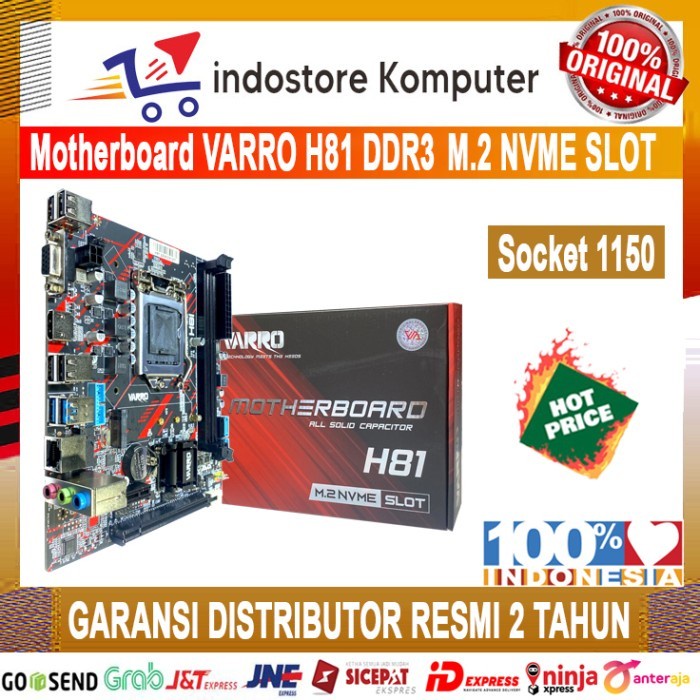 [Expert] MOTHERBOARD INTEL H81 M.2 NVME VARRO SUPPORT LGA 1150 HDMI RESMI