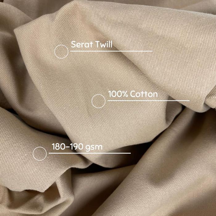 SALE 0.5 Meter Kain Canvas Twill Bahan Kanvas Twill/ Cotton Twill