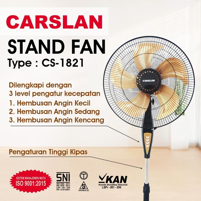 SALE TERBARU KIPAS ANGIN TORNADO STANDFAN/ KIPAS BERDIRI TORNADO 18 INCH CARSLAN CS-1821 KIP AS