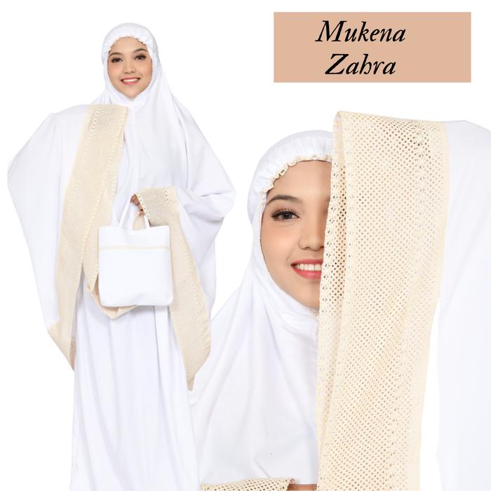 DISKON NHM MUKENA DEWASA ZAHRA KATUN POLOS, MUKENA TELEKUNG TRAVELING DEWASA LEMBUT NYAMAN MUSLIM