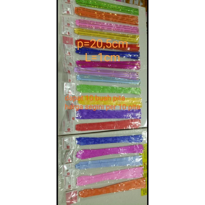 

~~~~~] pita serut mini dimesh 1.2 cm x 20.5 cm isi 10 pita