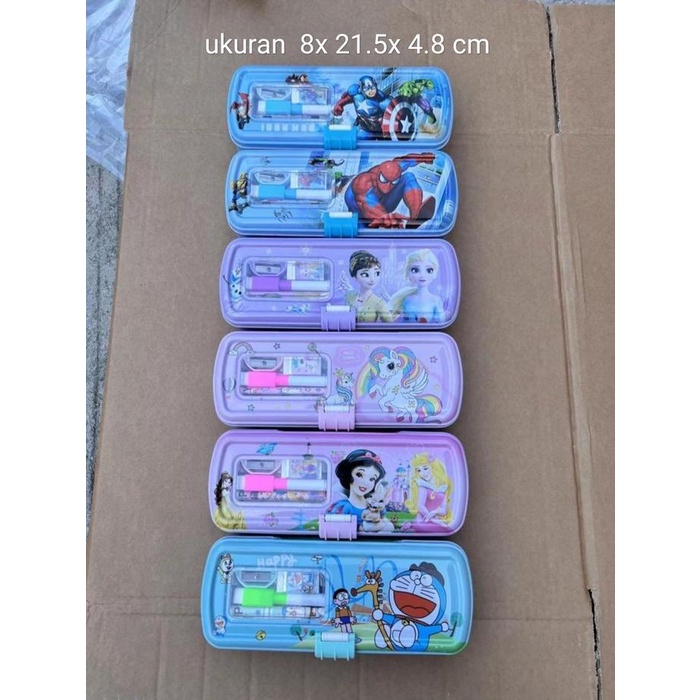 

langsung order saja] tempat pensil lpy 99- 10 kaleng vanco 3 susun plus isi dan white board