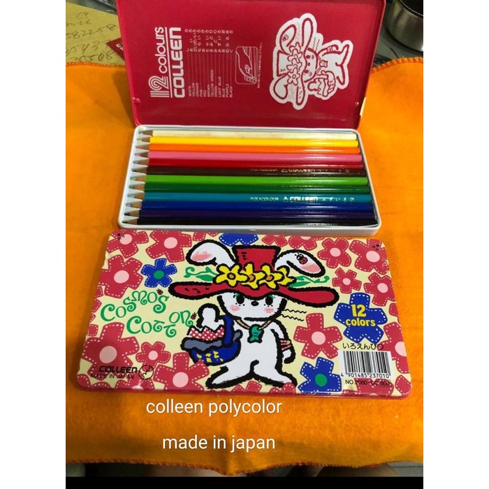 

.........] pensil warna colleen made in japan polycolor 12 warna tin case