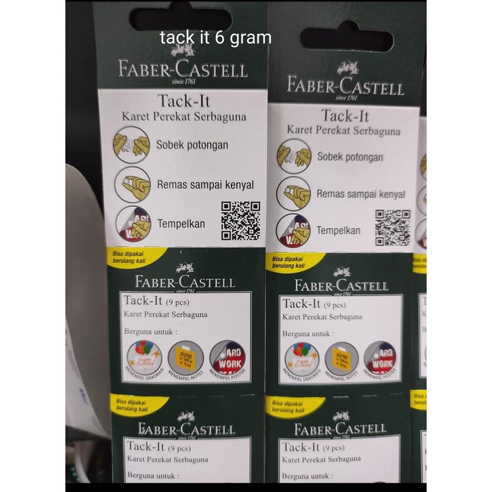 

langsung order saja] tack it faber 6 gram kemasan mini