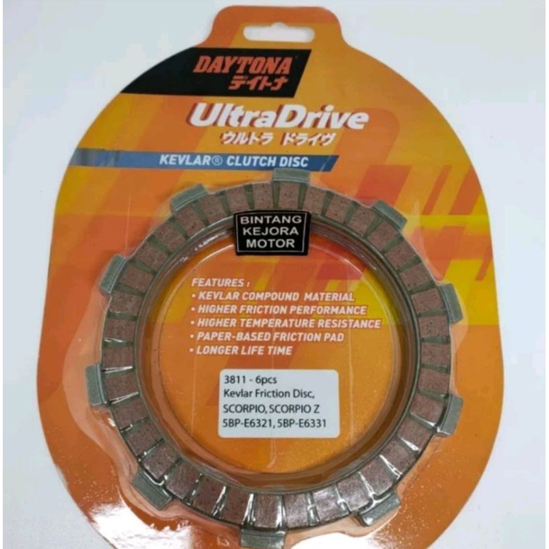 KAMPAS KOPLING PLAT KOPLING PLAT RACING SCORPIO SCORPIO Z ORI DAYTONA