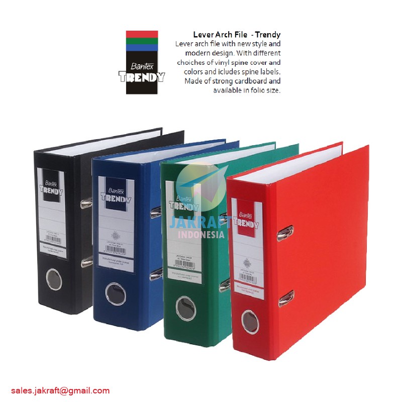 

(1 Pcs) Ordner BANTEX Trendy 1448 A5 Kwitansi Kuitansi Size 7 Cm Warna Hitam Biru Merah Hijau