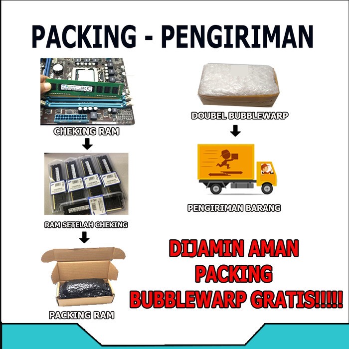 [Expert] RAM PC 4gb - DDR3 - 2rx8 - PC3 - 12800U - MERK SAMSUNG