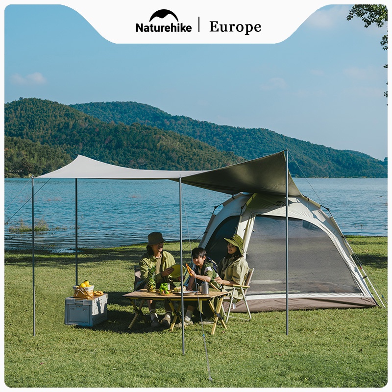 Naturehike Ango 3-4 Person Camping Tent Automatic Quick Open Tent Outdoor Rainfly Waterproof Tent