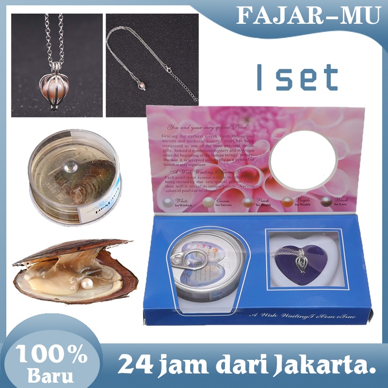 Kalung Mutiara Kerang Asli Viral Pearl Gantungan Kunci Wish Pearl Dalam Kerang Hadiah Unik Wish Dw05
