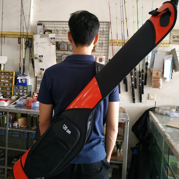 Tas pancing hardcase bahan fiber 120 cm