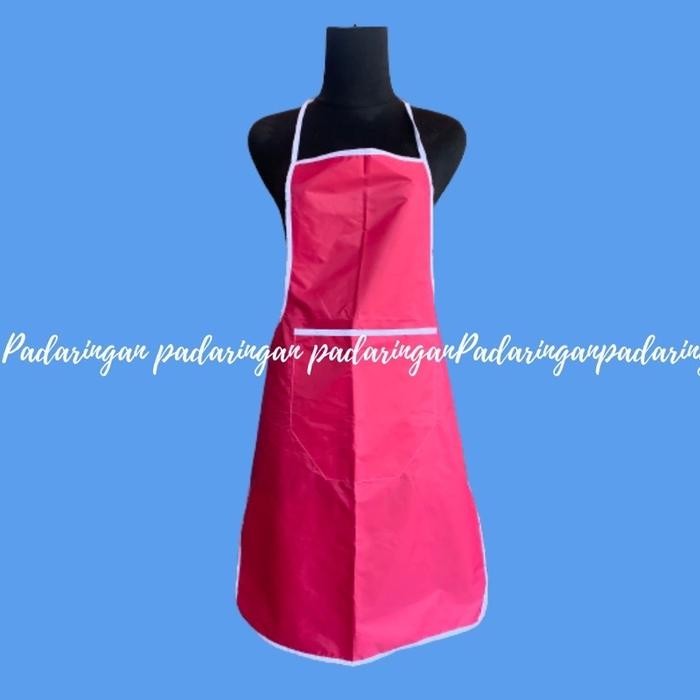 TERBARU Celemek masak polos celemek anti air celemek dapur celemek parasut celmek apron masak Kain