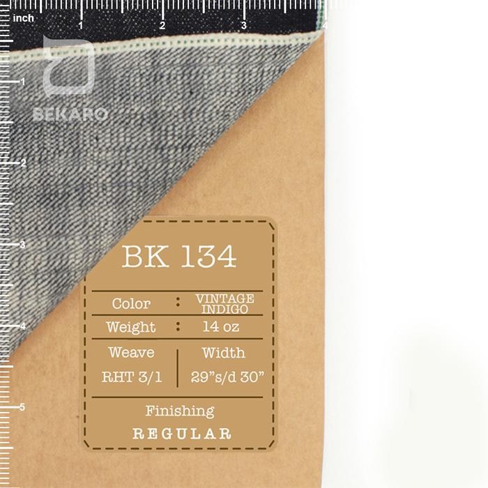 TERJAMIN BEKARO KAIN DENIM SELVEDGE BK 134, 14 OZ