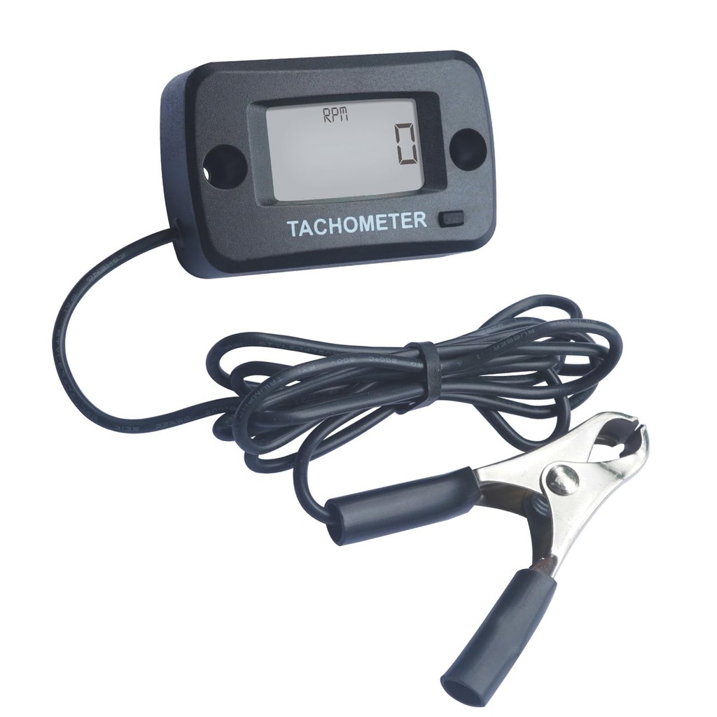 Digital Tachometer,Real-time RPM,Max RPM Record Waterproof for Riding Lawn Mower Tractor Generator