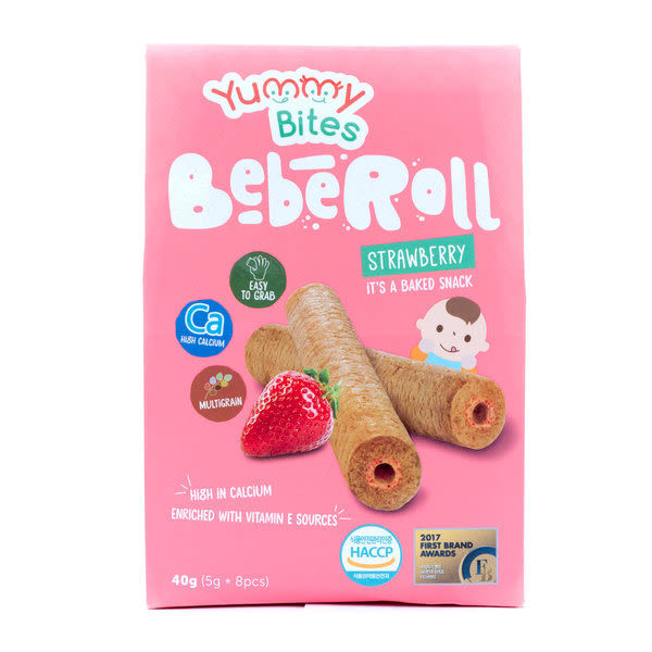 

YUMMY BITES BEBEROLL STRAWBERRY 40 G - RAJA SUSU